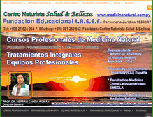 Tablet Screenshot of medicinanatural.com.py